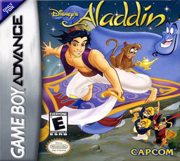 Aladdin box art for GameBoy Advance